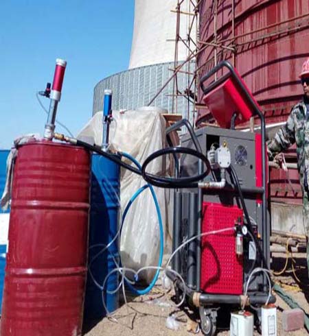 罐體防腐噴涂聚脲施工 小型聚脲噴涂機(圖1) 罐體防腐噴涂聚脲施工