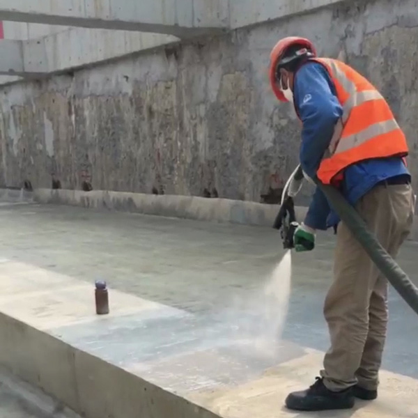 小型防水涂料噴涂機(jī)(圖3) 路基防水涂料施工案例